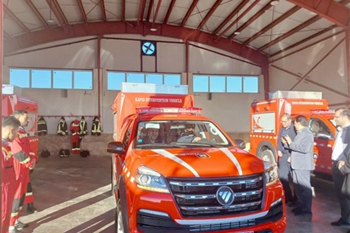 شهرک‌های صنعتی قم مجهز به خودروهای آتش‌نشانی دارای سامانه واکنش سریع شد